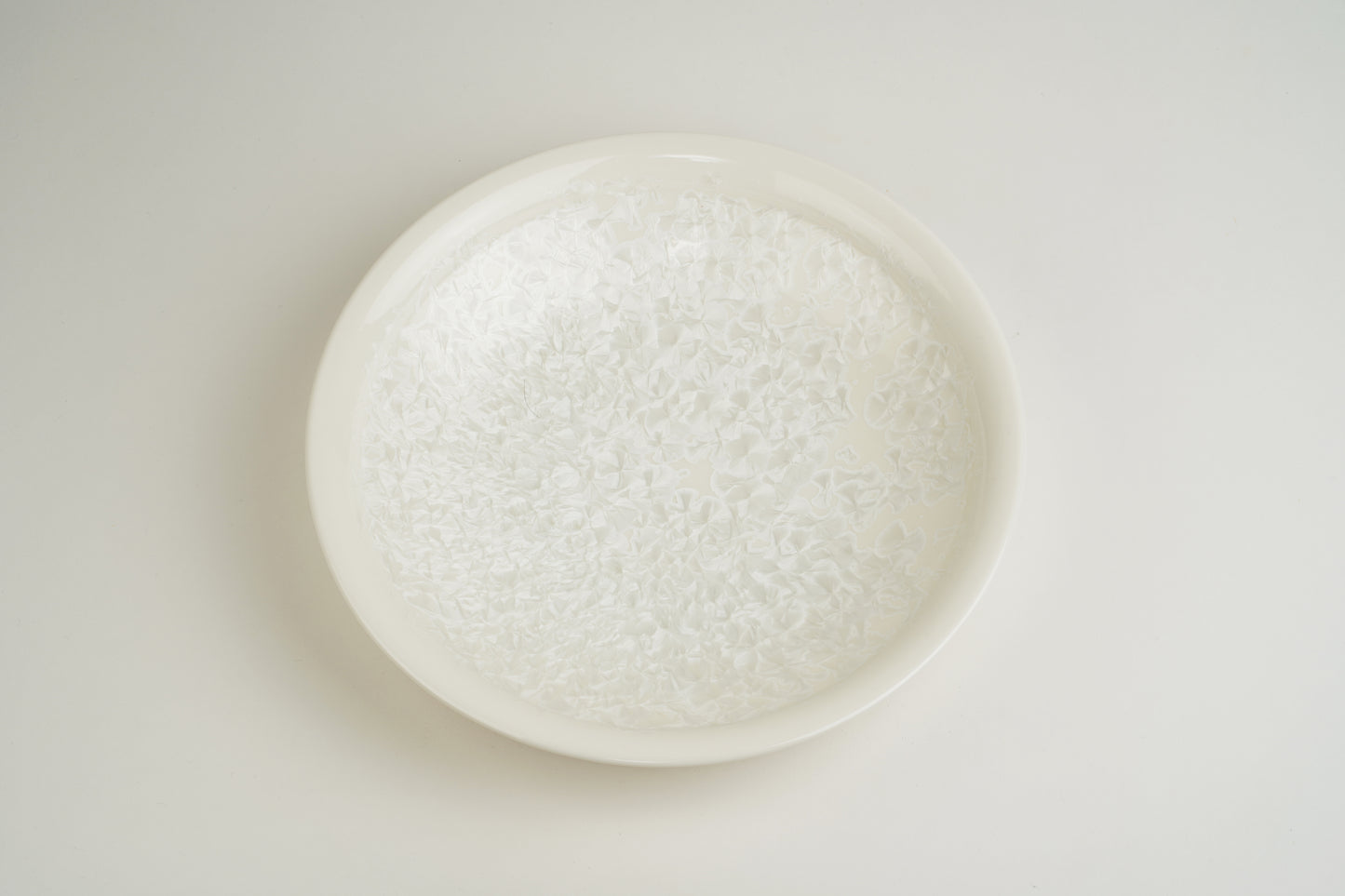 Crystal Flower 8-inch Flat Bowl
