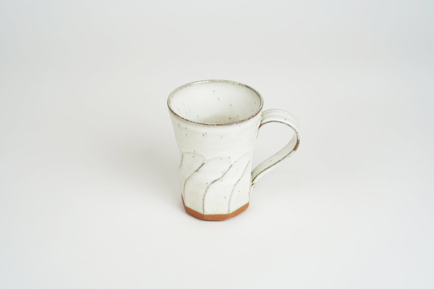 White Shaved Line Mug