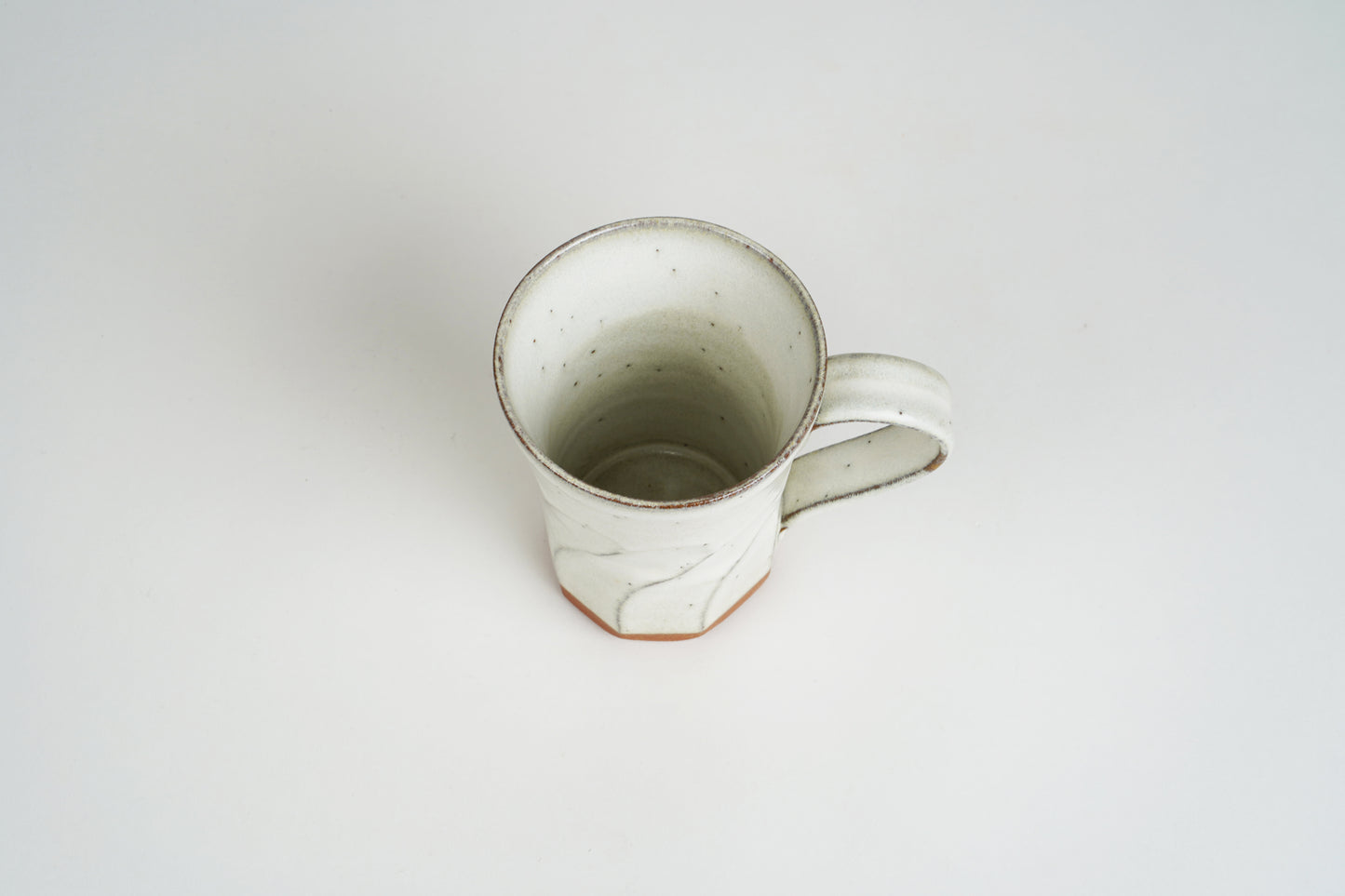 White Shaved Line Mug