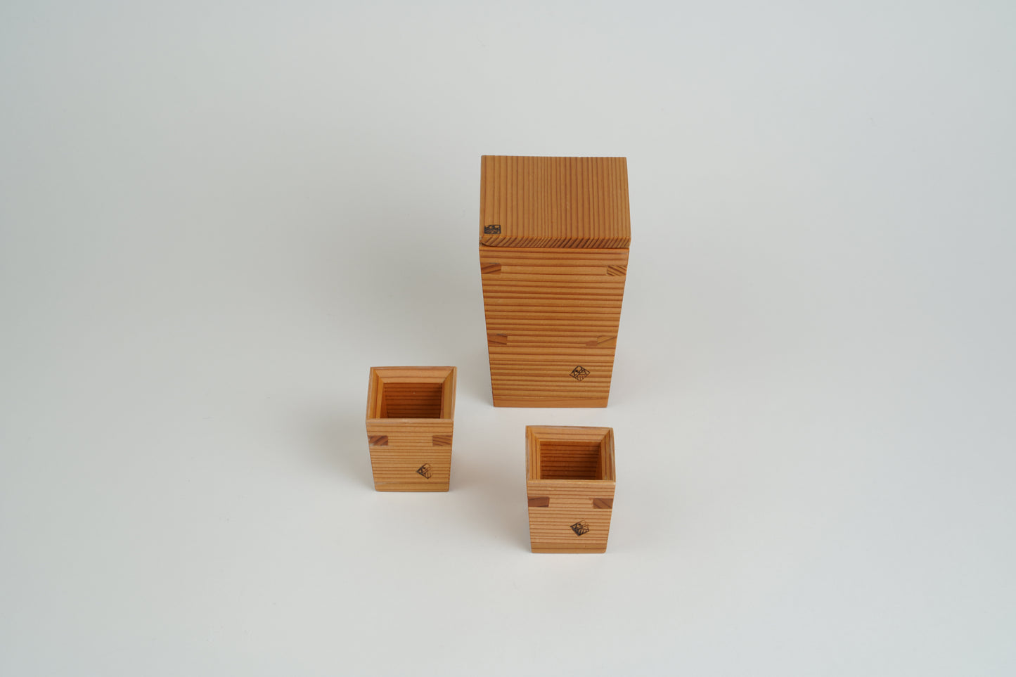 Cedar sake set