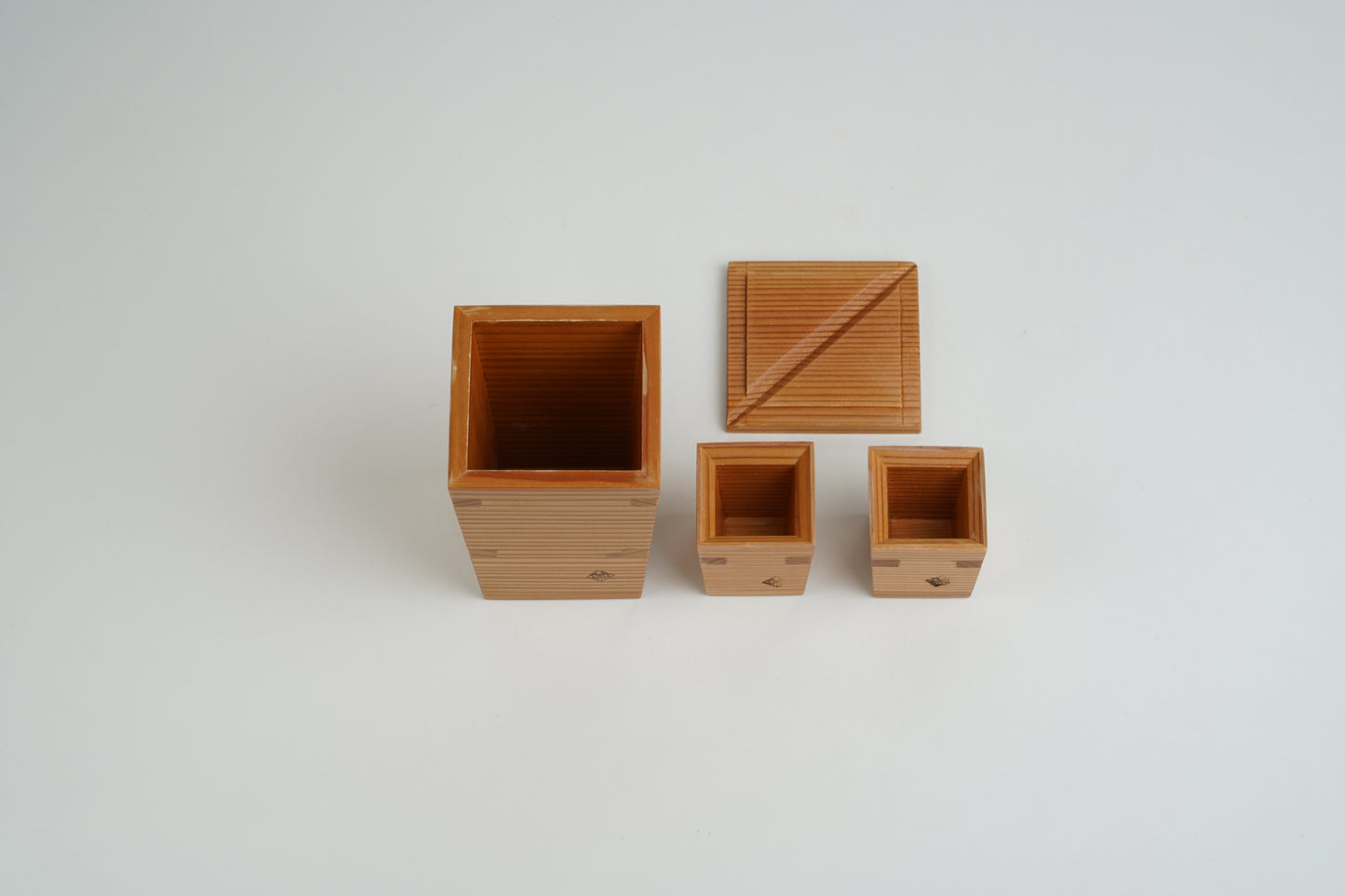 Cedar sake set