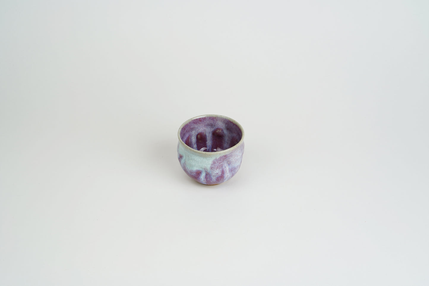 Cinnabar sake cup