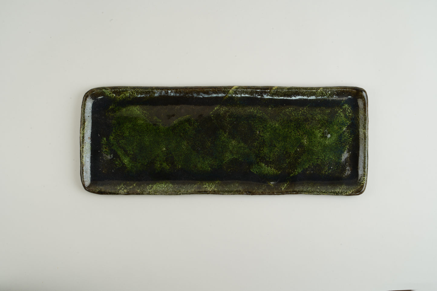Deep Green Appetizer Plate