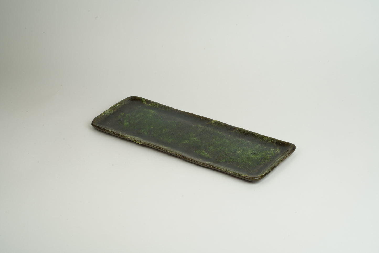 Deep Green Appetizer Plate