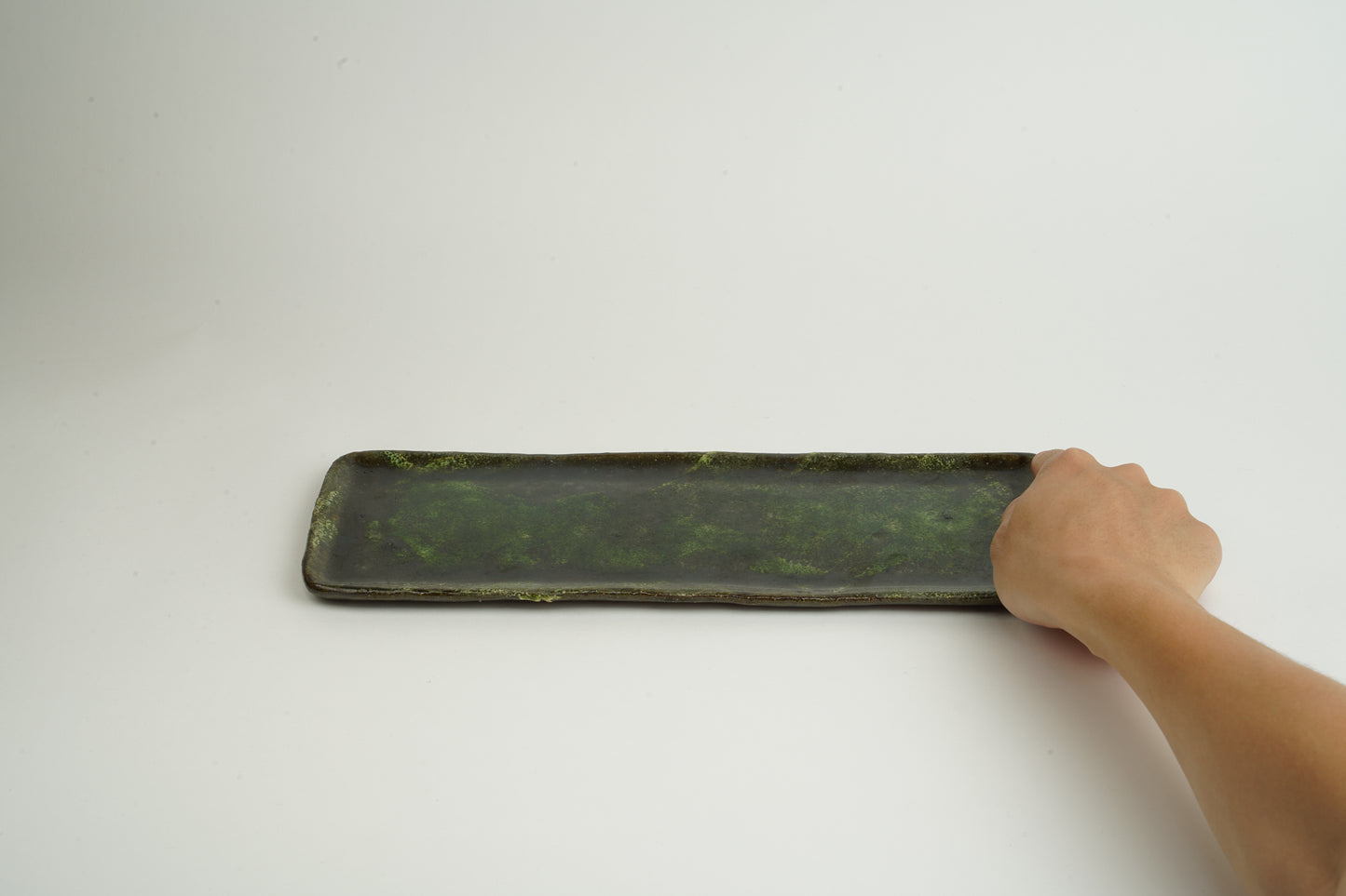 Deep Green Appetizer Plate