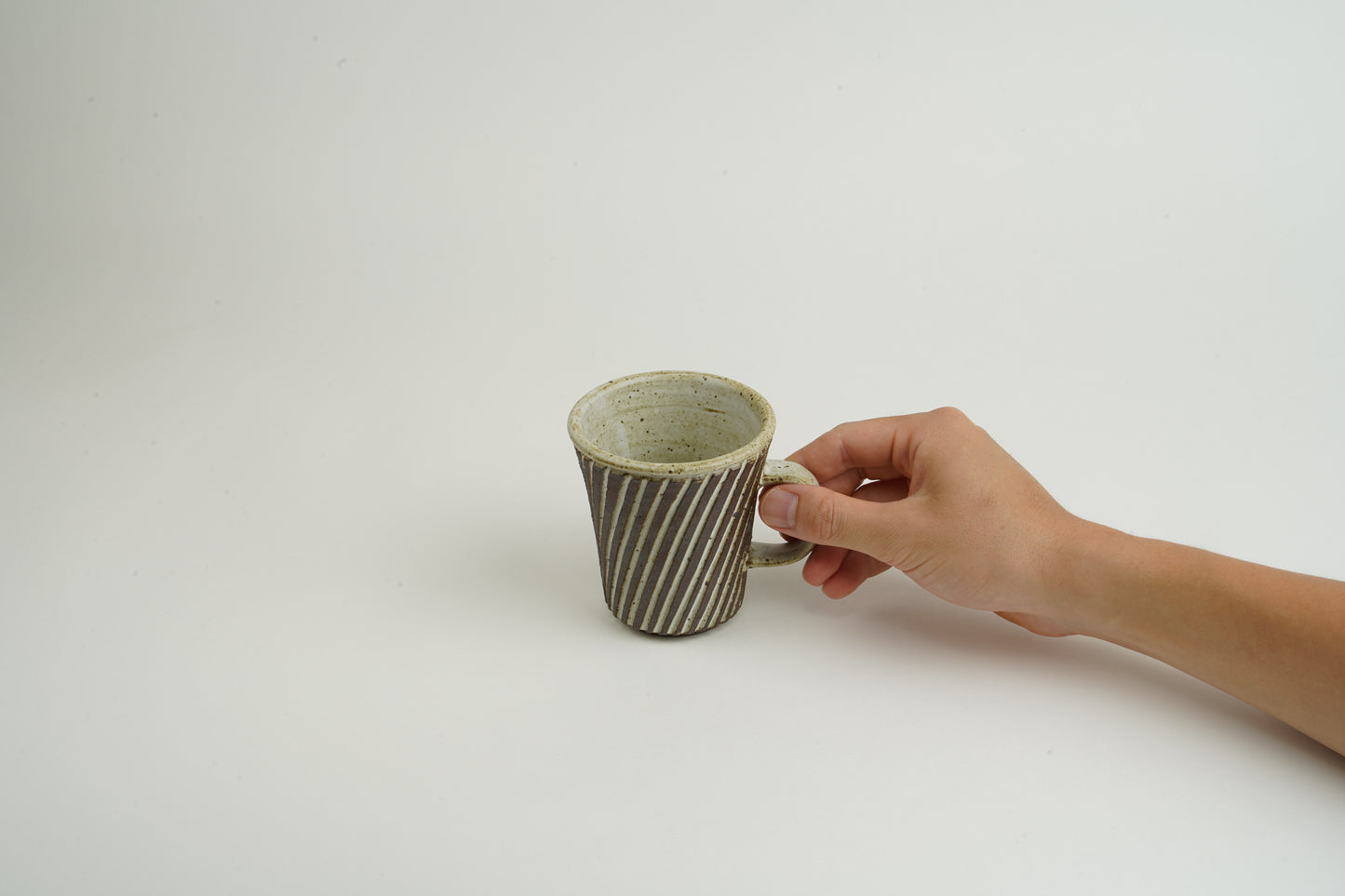 White Glazed Cool Mug