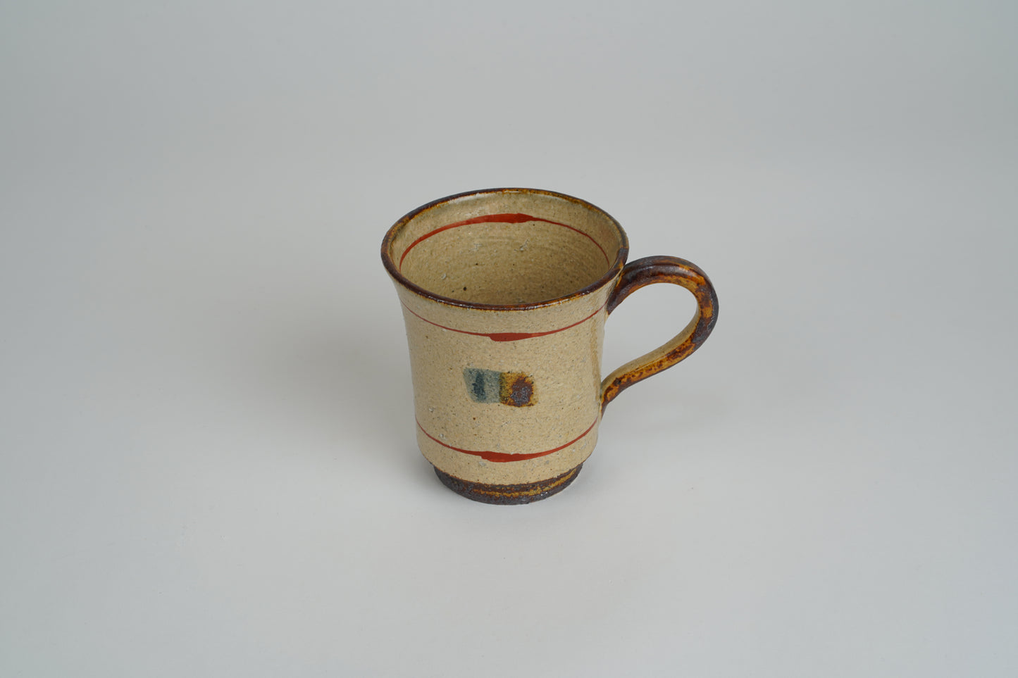 Iron Glazed Red Mug