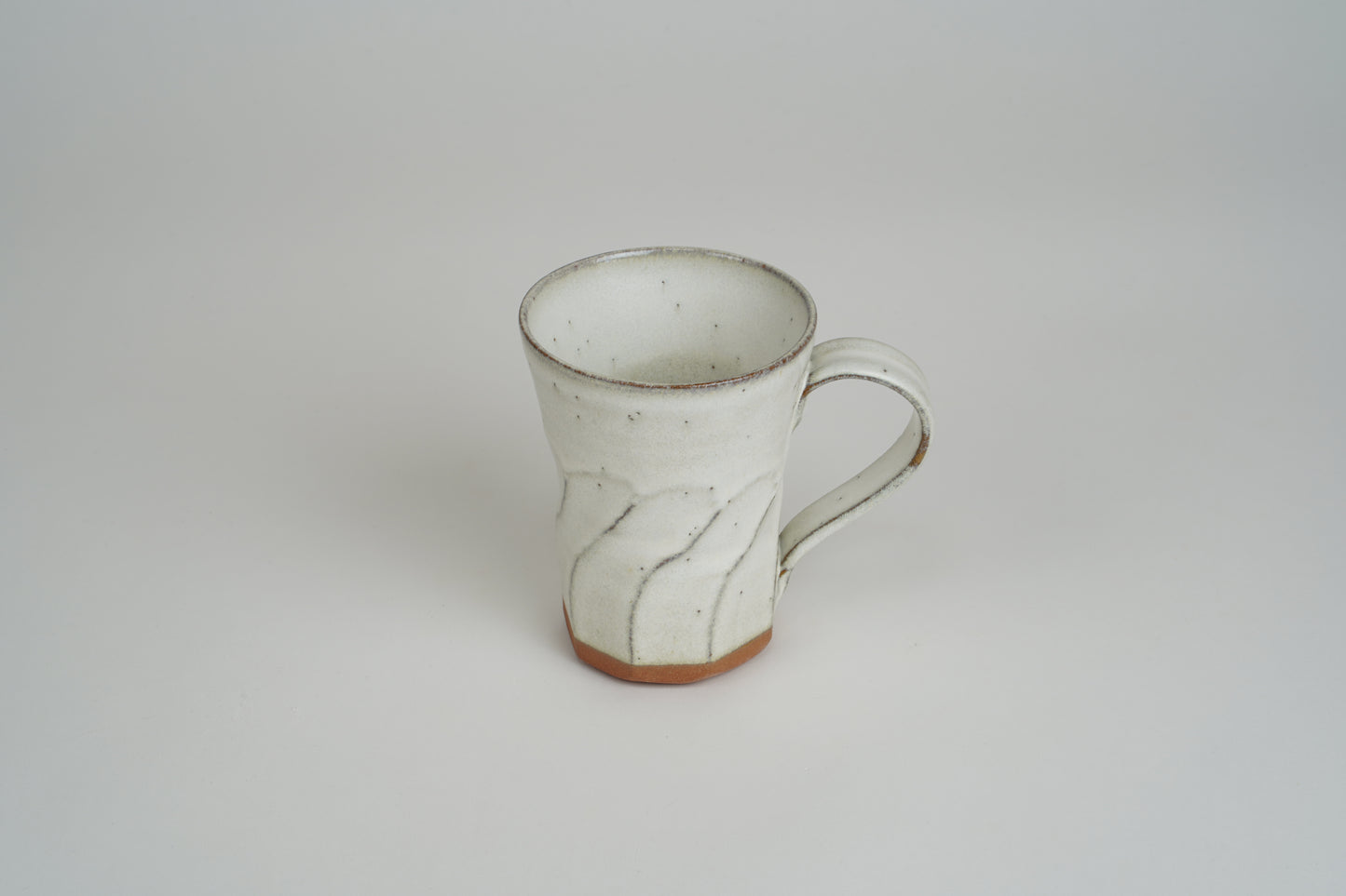 White Shaved Line Mug