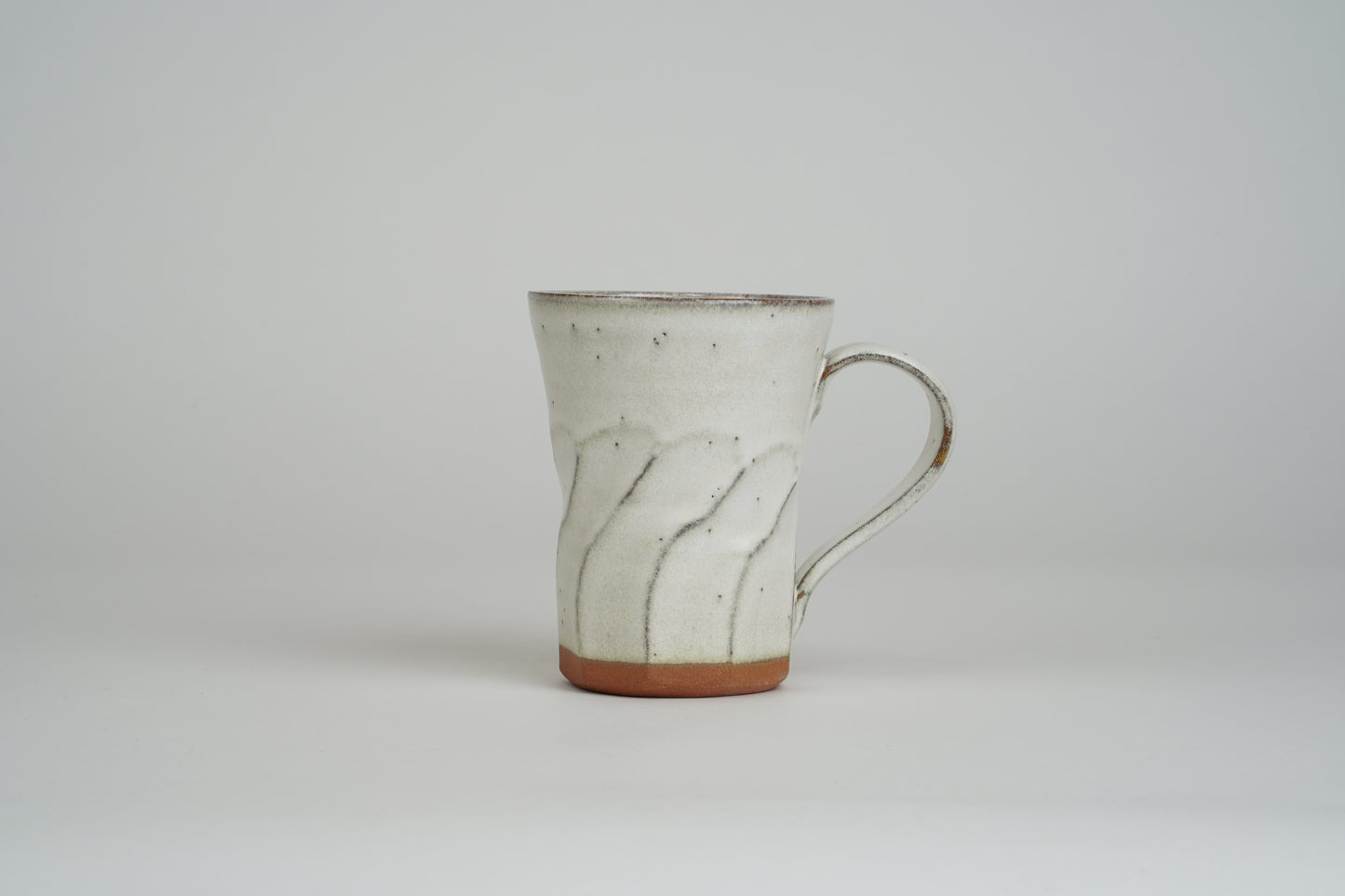 White Shaved Line Mug