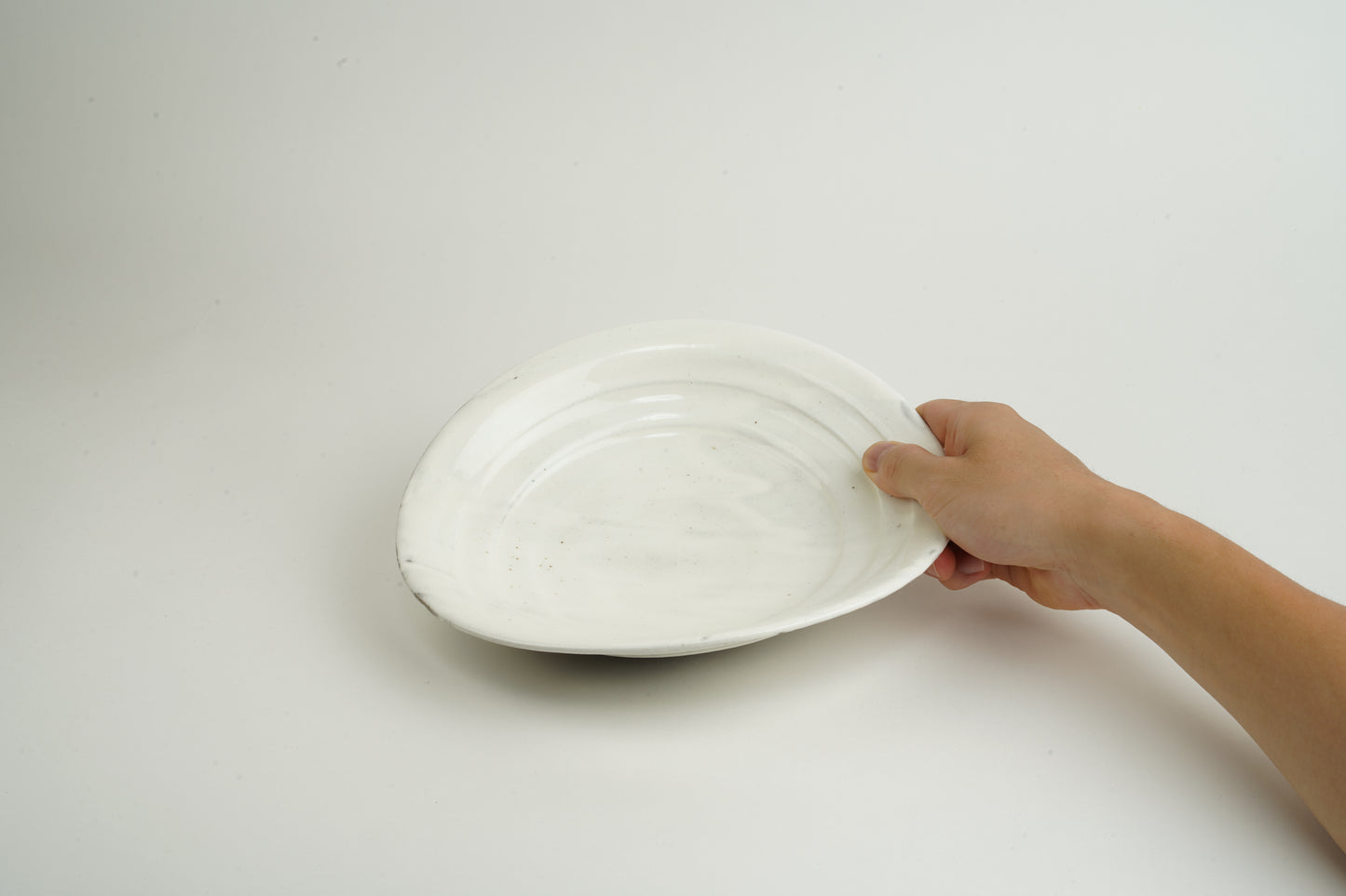 粉引 カレー皿