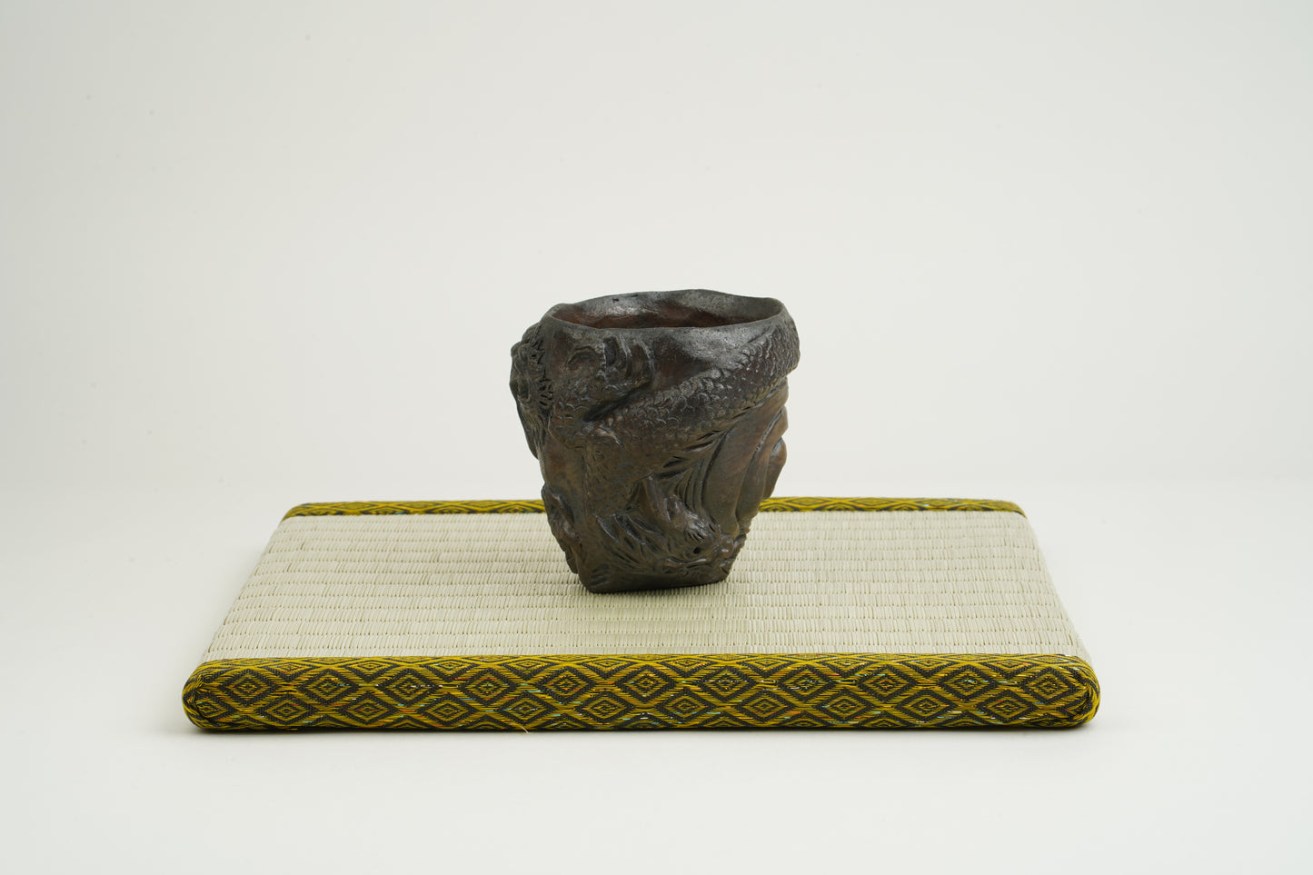 Black Bizen Dragon Carved Sake Cup
Unseen Power