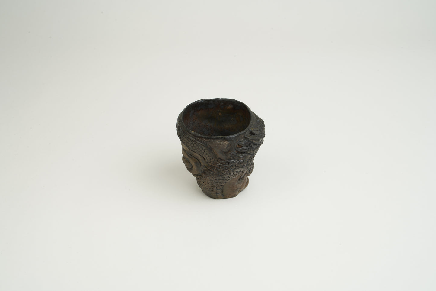 Black Bizen Dragon Carved Sake Cup
Unseen Power